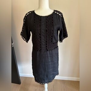 Black linenShort Sleeve Dress by Ann
Taylor size small